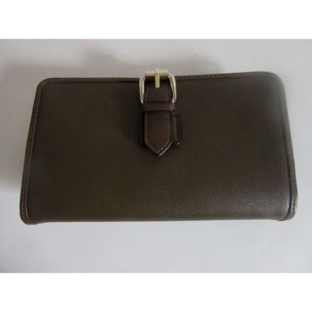 Womans Wallet Hallmark Simply Noelle Brown Lock Large Clutch Wristlet NWT